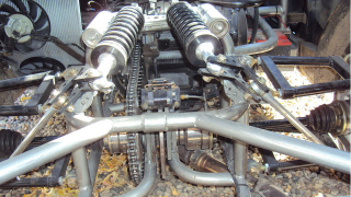 Illustration for article titled Mid-engine 1955 Fiat 600 has a Honda motorcycle powerplant
